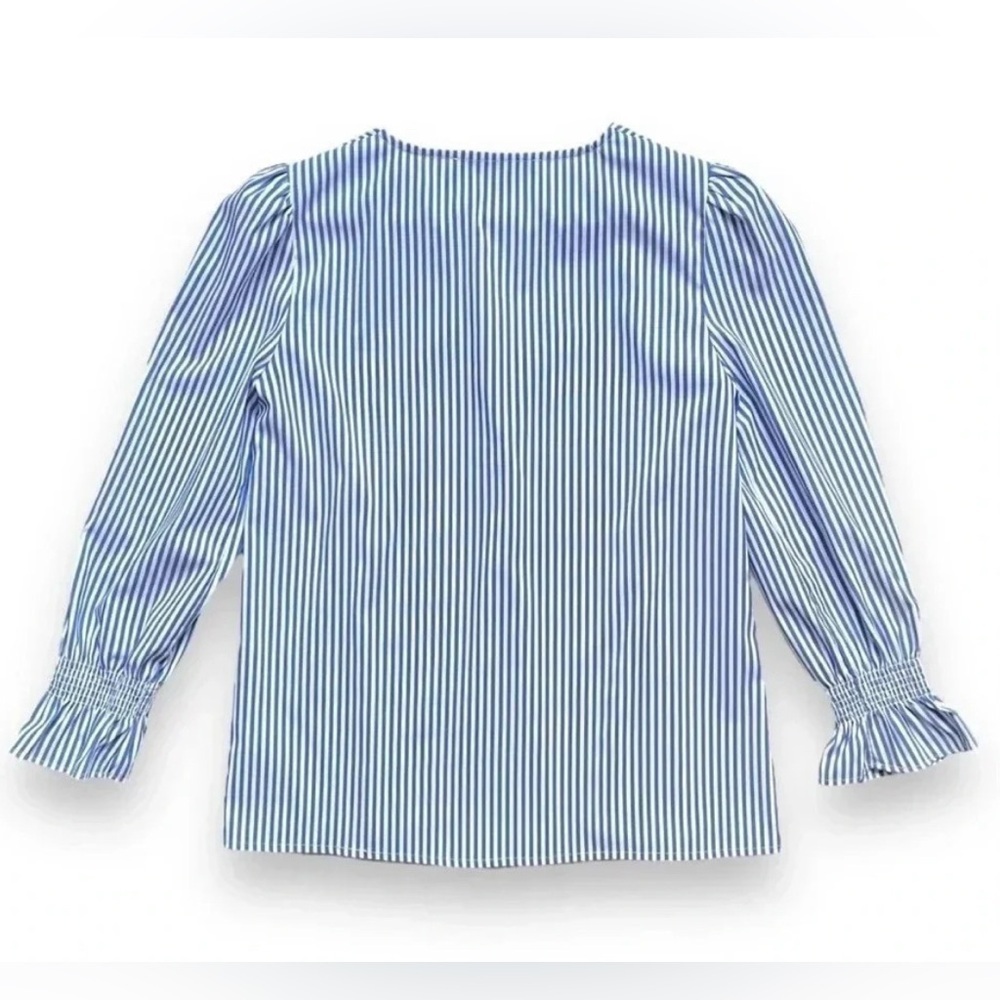 Tuckernuck Striped Easton V-Neck Blouse NWOT - Picture 6 of 6